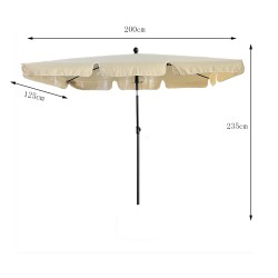 PARASOL OGRODOWY FLOKS BEŻOWY
