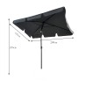 PARASOL OGRODOWY FLOKS CIEMNOSZARY