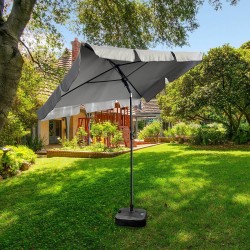 PARASOL OGRODOWY FLOKS JASNOSZARY