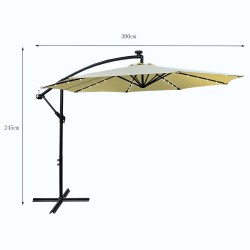 PARASOL OGRODOWY MILIN BEŻOWY