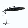 PARASOL OGRODOWY MILIN CIEMNOSZARY