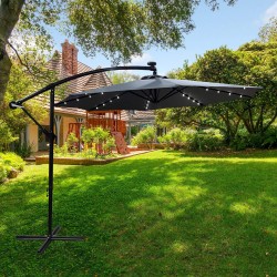 PARASOL OGRODOWY MILIN CIEMNOSZARY
