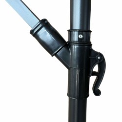 PARASOL OGRODOWY MILIN JASNOSZARY