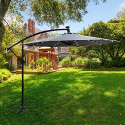 PARASOL OGRODOWY MILIN JASNOSZARY