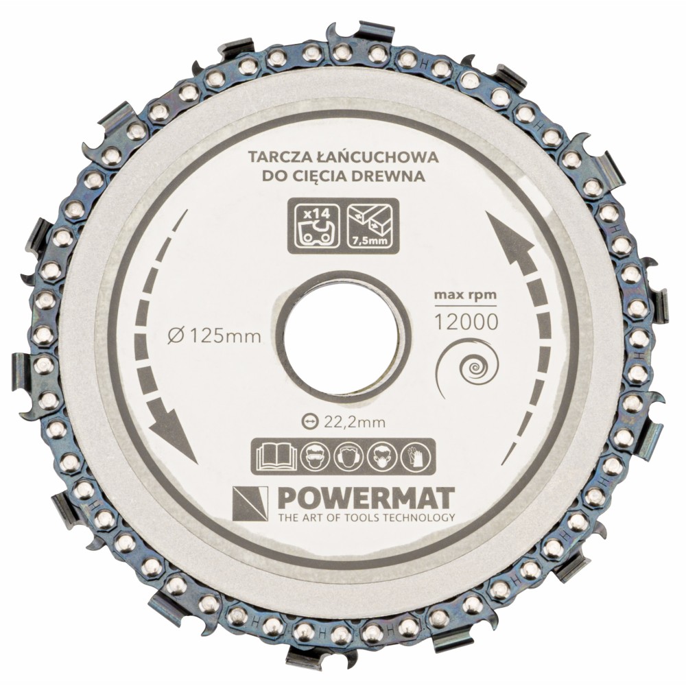 Tarcza łańcuchowa do drewna 125mm x 22,2mm 14 zębów Tarcza łańcuchowa do drewna 125mm x 22,2mm 14 zębów