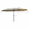 PARASOL OGRODOWY TILIA BEŻOWY