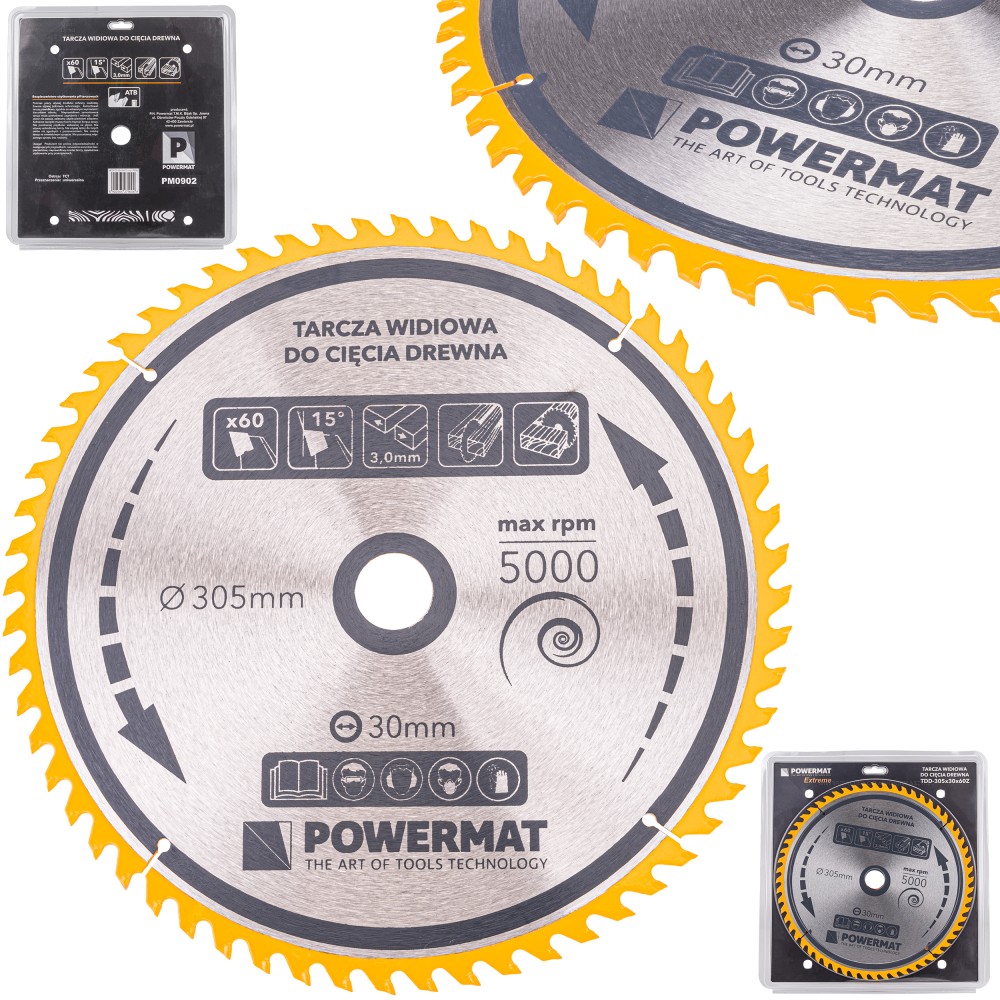 Tarcza widiowa do drewna 305x30 60z TDD-305x30x60Z Tarcza widiowa do drewna 305x30 60z TDD-305x30x60Z