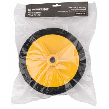 Pad polerski twardy czarny 150x45mm M14 PM-PDP-BK