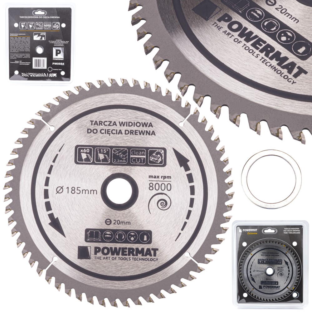 Tarcza widiowa do drewna 185x20 60z TDD-185x20x60Z Tarcza widiowa do drewna 185x20 60z TDD-185x20x60Z