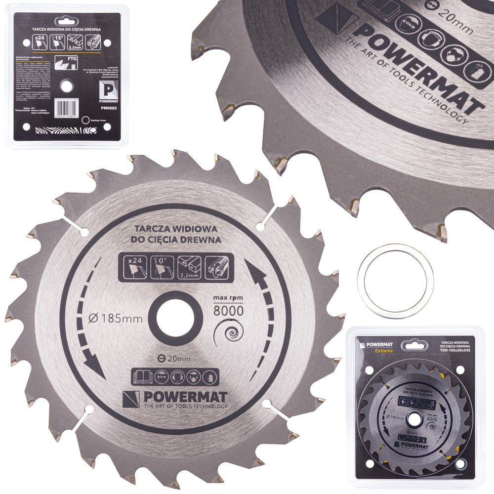 Tarcza widiowa do drewna 185x20 24z TDD-185x20x24Z Tarcza widiowa do drewna 185x20 24z TDD-185x20x24Z