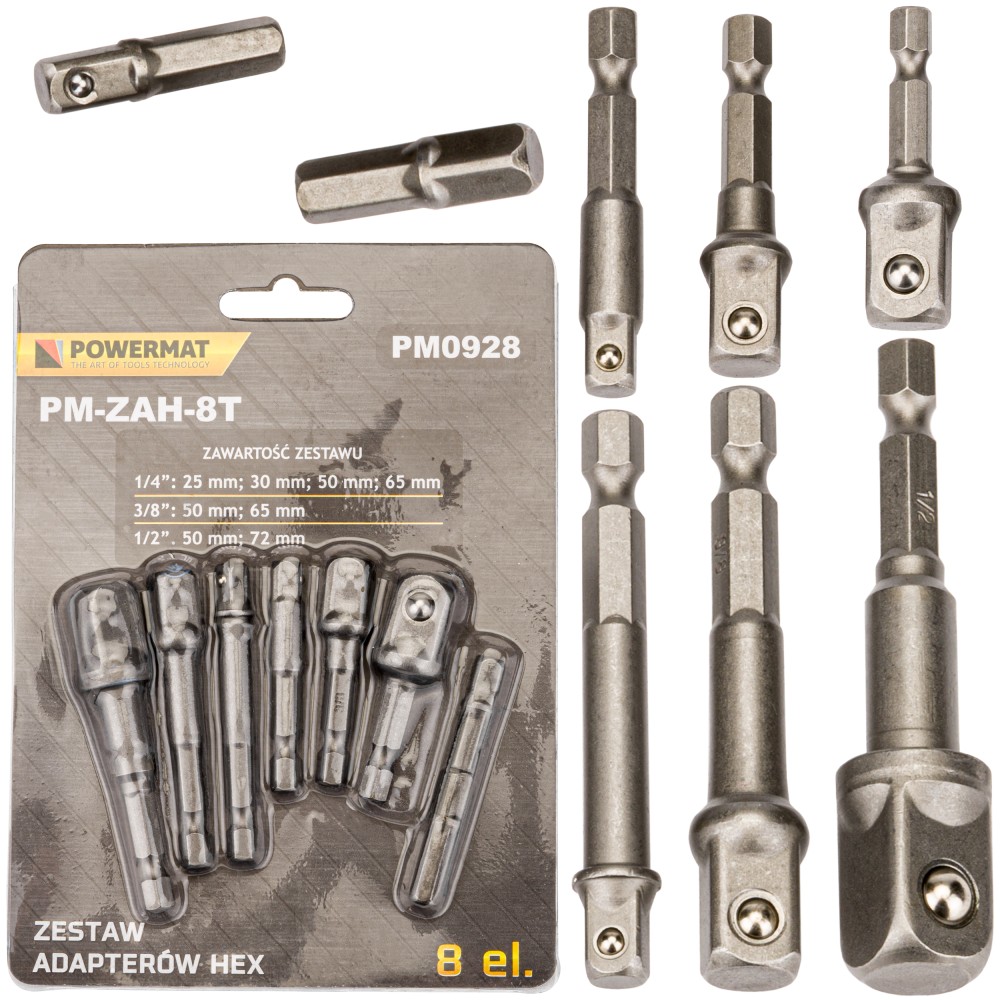 ZESTAW 8 ADAPTERÓW PM-ZAH-8T ZESTAW 8 ADAPTERÓW PM-ZAH-8T