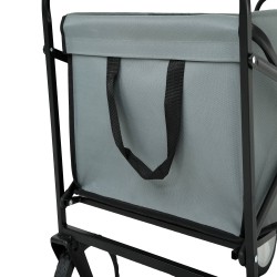 Wózek turystyczny transportowy TYRS składany 145L Szary