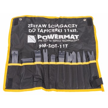 ŚCIĄGACZE DO TAPICERKI KOMPLET CHWYTAKÓW 11 ELEMENTÓW PM-SDT-11T