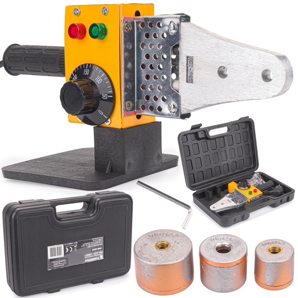 ZGRZEWARKA DO RUR PCV PP 1500W 3 MATRYCE 20-32MM PM-ZGP-1500T1 ZGRZEWARKA DO RUR PCV PP 1500W 3 MATRYCE 20-32MM PM-ZGP-1500T1