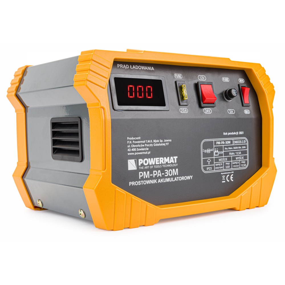 PROSTOWNIK AKUMULATOROWY SAMOCHODOWY 30A 12/24V PM-PA-30M PROSTOWNIK AKUMULATOROWY SAMOCHODOWY 30A 12/24V PM-PA-30M