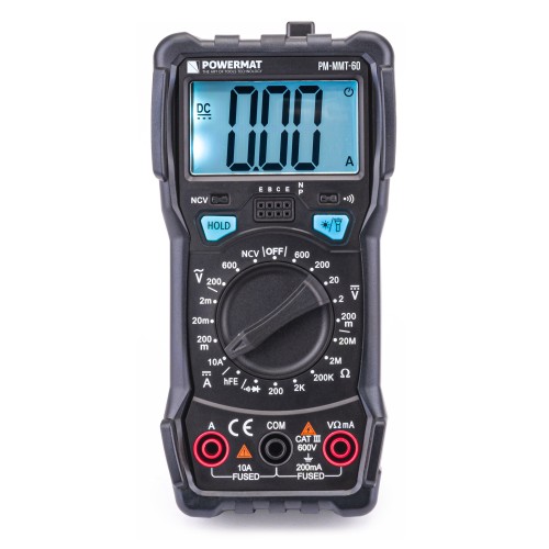 MULTIMETR CYFROWY ELEKTRYCZNY MIERNIK PRĄDU LCD PM-MMT-60