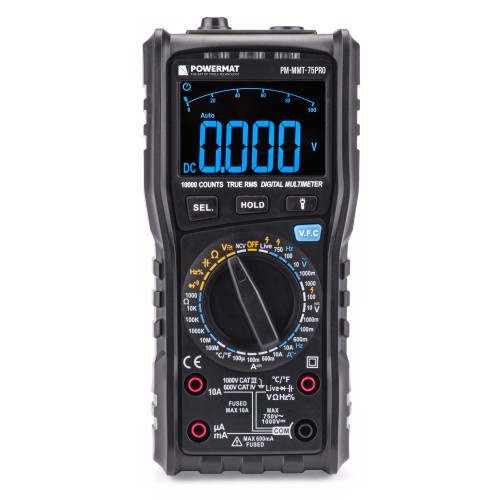 MULTIMETR CYFROWY ELEKTRYCZNY MIERNIK PRĄDU LCD PM-MMT-75PRO