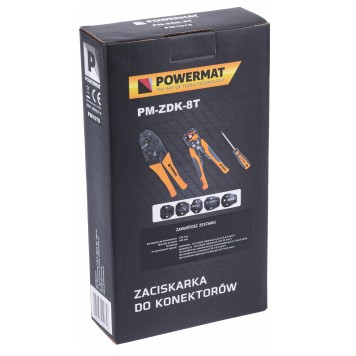 Zaciskarka do tulejek i końcówek zestaw PM-ZDK-8T
