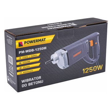 WIBRATOR DO BETONU ZAGĘSZCZARKA 1500W + BUŁAWA 2M PM-WDB-1250M