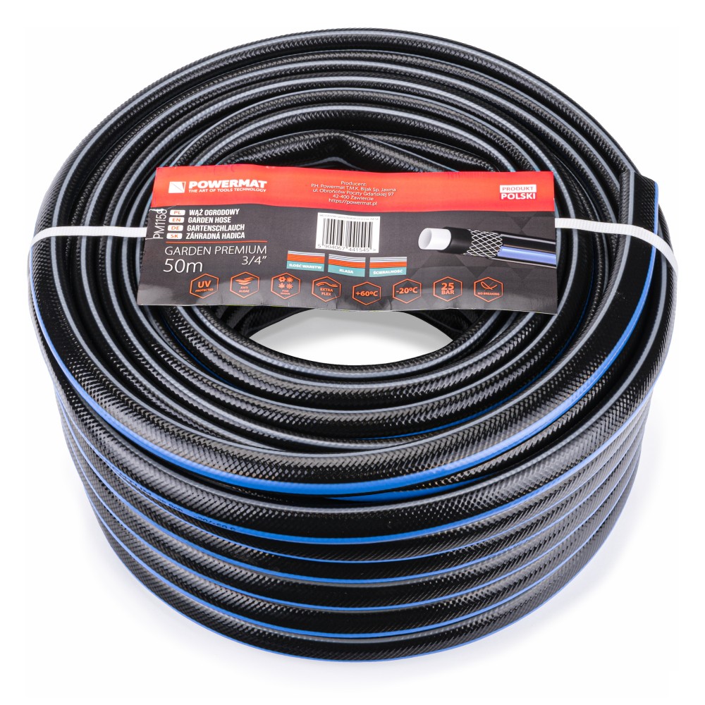 WĄŻ OGRODOWY GARDEN PREMIUM 3/4" 50M WĄŻ OGRODOWY GARDEN PREMIUM 3/4" 50M