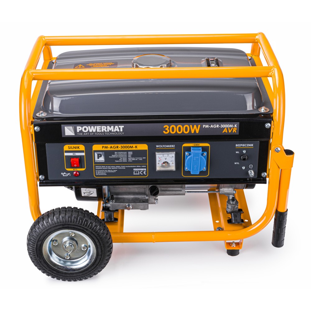 Agregat prądotwórczy 3000W AVR na kołach PM-AGR-3000M-K Agregat prądotwórczy 3000W AVR na kołach PM-AGR-3000M-K