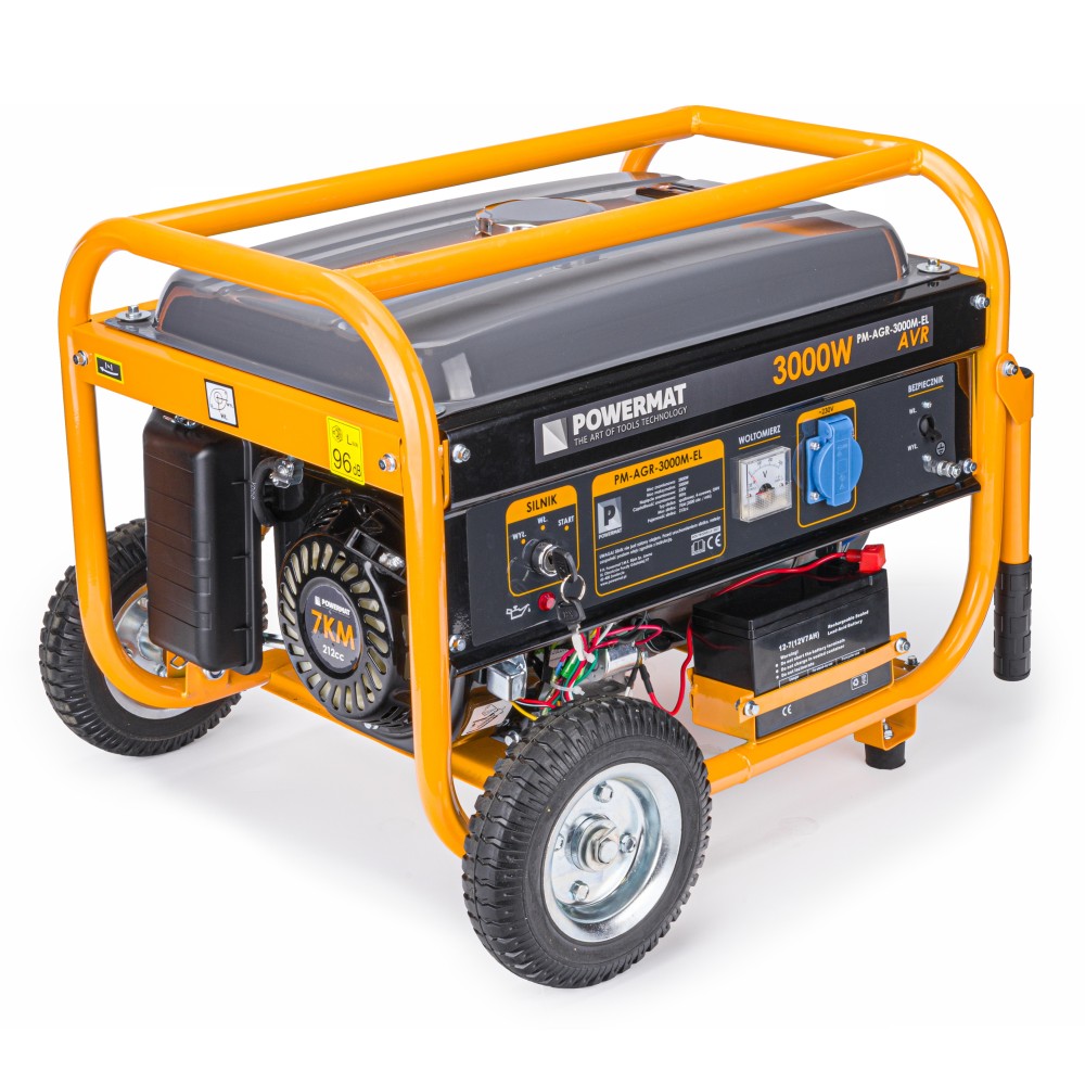 Agregat prądotwórczy 3000W AVR z rozruchem elektrycznym PM-AGR-3000M-EL Agregat prądotwórczy 3000W AVR z rozruchem elektrycznym PM-AGR-3000M-EL