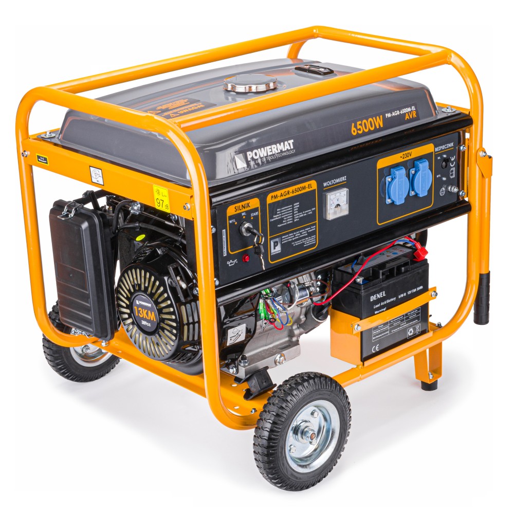 Agregat prądotwórczy 6500W z elektrycznym rozruchem PM-AGR-6500M-EL Agregat prądotwórczy 6500W z elektrycznym rozruchem PM-AGR-6500M-EL