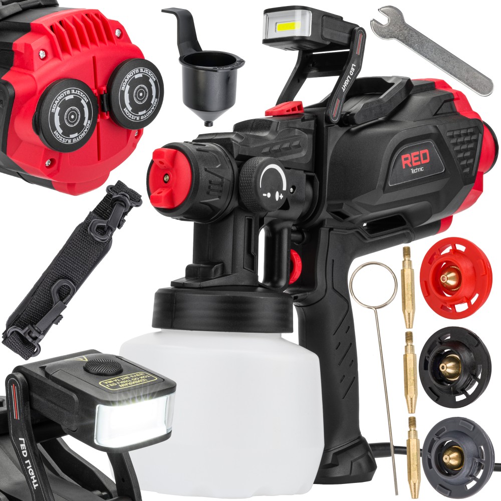 Pistolet malarski RED TECHNIC RTPDM0020 650 W Pistolet malarski RED TECHNIC RTPDM0020 650 W