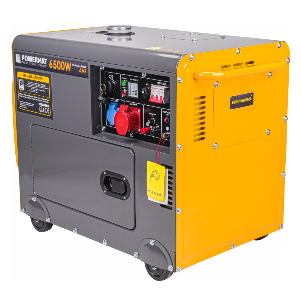 Agregat PRĄDOTWÓRCZY Diesel 6,5kW 230V 400V ATS PM-AGR-6500MD Agregat PRĄDOTWÓRCZY Diesel 6,5kW 230V 400V ATS PM-AGR-6500MD