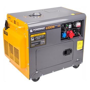 Agregat PRĄDOTWÓRCZY Diesel 6,5kW 230V 400V ATS PM-AGR-6500MD