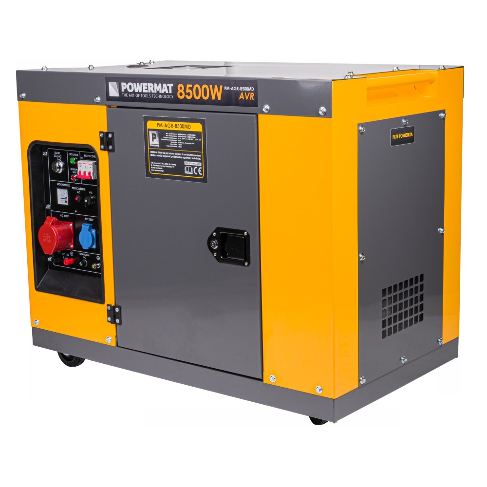 Agregat PRĄDOTWÓRCZY Diesel 8,5kW 230V 400V ATS PM-AGR-8500MD Agregat PRĄDOTWÓRCZY Diesel 8,5kW 230V 400V ATS PM-AGR-8500MD