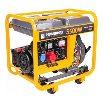 Agregat PRĄDOTWÓRCZY Diesel 5,5kW 230V 400V ATS PM-AGR-5500MD