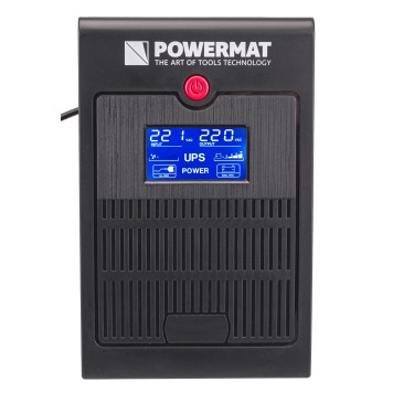 ZASILACZ AWARYJNY UPS LCD 1500VA 900W 2x 9AH PM-UPS-1500M