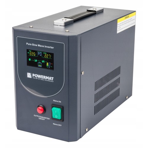 Zasilacz Awaryjny UPS LCD 1000VA 800W Przetwornica PM-UPS-1000MP
