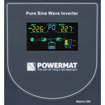 Zasilacz Awaryjny UPS LCD 1000VA 800W Przetwornica PM-UPS-1000MP