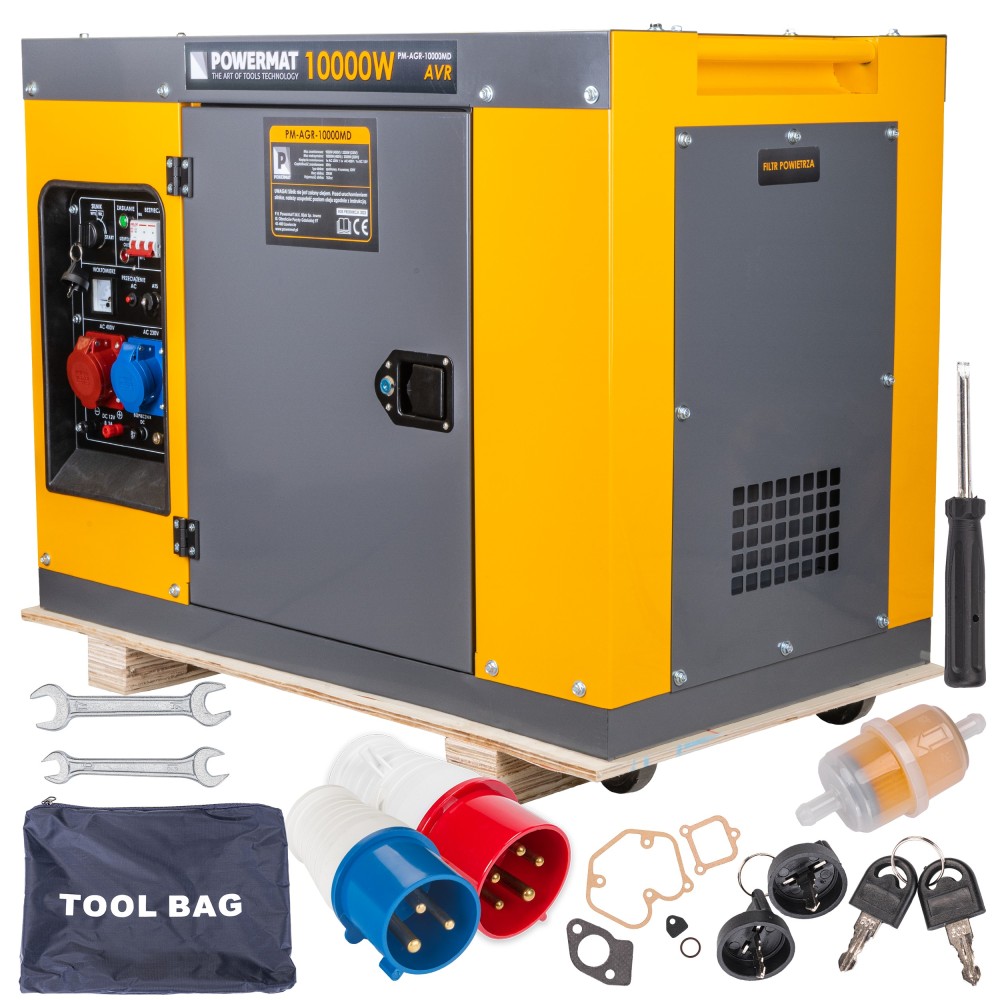 Agregat PRĄDOTWÓRCZY Diesel 10kW 230V 400V ATS PM-AGR-10000MD Agregat PRĄDOTWÓRCZY Diesel 10kW 230V 400V ATS PM-AGR-10000MD
